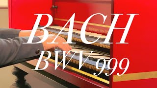 Bach  Prelude in C Minor BWV 999  Baroque Music [upl. by Nylle]