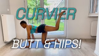 11 MIN CURVIER BUTT amp HIPS  Intense Booty Workout  Floor Only No Squats No Equipment At Home [upl. by Anelram]