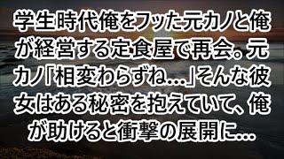 【感動する話】学生時代俺をフッた元カノと俺が経営する定食屋で再会。元カノ「相変わらずね…」そんな彼女はある秘密を抱えていて、俺が助けると衝撃の展開に…【いい話・朗読・泣ける話】 [upl. by Beltran]