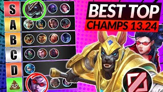 NEW TOP LANE Champions TIER LIST for 1324  LoL Meta Guide [upl. by Yelhak]