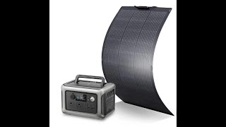 ALLPowers SF100 100w Solar Panel and ALLPowers R600 Power station test [upl. by Flemings]