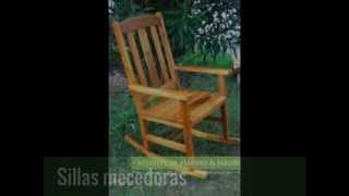 Sillas mecedoras  Muebles de madera y jardín COM [upl. by Mungo]