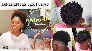 DEFINICIÓN de CABELLO AFRO 4b corto en HOMBRE Diferentes texturas Afro Mery🌸 [upl. by Lema]