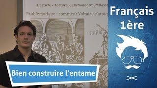 Bien construire lentame dans le commentaire composé au bac français [upl. by Ecikram]