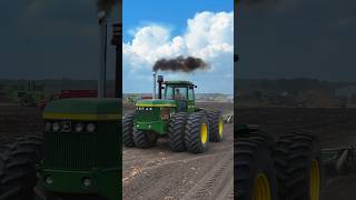 Rare John Deere tractors doing tillage in Belleville Illinois at 100 years of horsepower johndeere [upl. by Lisandra]