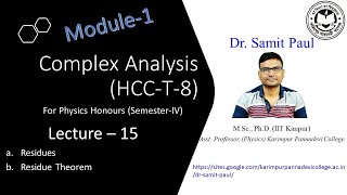 Residues and Residue Theorem in Bengali [upl. by Ydnim]