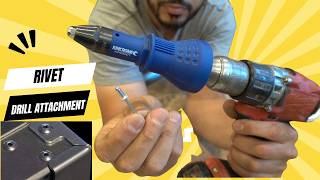 Turn your drill into a rivet gun [upl. by Lynnworth]