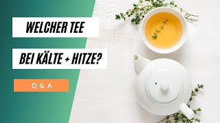 Welcher Tee hilft bei Kälte und gleichzeitig Hitze QampA quotTrust your Bodyquot Ausschnitt [upl. by Ynaffital687]