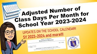 DepEd School Calendar 2024 Adjusted ӏ DepEd Order No 003 s 2024 tekingtitser [upl. by Magdala40]