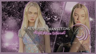 5 Ae inspired transitions on Alightmotion Preset  Tutorial  •hanin alight presets• [upl. by Arva322]