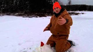 Tip Up Flag trick for Ice Fishing [upl. by Huston]