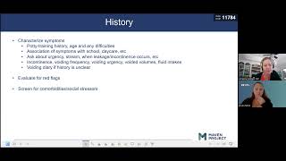 Pediatric Voiding Dysfunction with Dr Adrienne Carmack  September 15 2022 [upl. by Egduj]