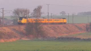 Class 37s NMT test and track maintenance trains [upl. by Diamante]