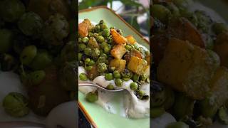 Roasted Matar Aloo ki Chaat Peas and Potato Salad shorts [upl. by Adile]