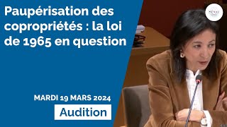 Paupérisation des copropriétés  la loi de 1965 en question [upl. by Asenad763]