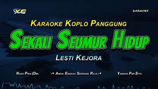 SEKALI SEUMUR HIDUP KARAOKE VERSI KOPLO NADA COWOK LESTI [upl. by Marco]