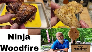 Ninja Woodfire Smoked Wings and not Smoked and Air Fried Wings [upl. by Lydnek407]