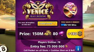 8 ball pool 7B coins increase in Venice live [upl. by Sej]