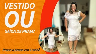 Vestido ou saída de praia em crochê muito fácil  Passo a passo [upl. by Mel]