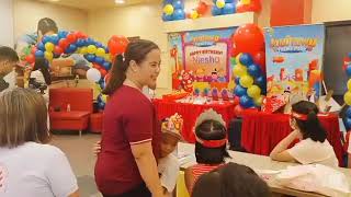 1st Birthday Baby Niesha birthday jollibee [upl. by Oicirtap]