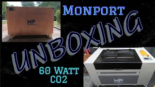 Our New Monport 60W CO2 Laser  Unboxing [upl. by Anhaj]