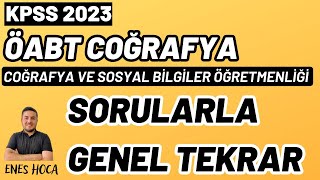 Ã–ABT COÄRAFYA  Sorularla Genel Tekrar  Enes Hoca [upl. by Narra]