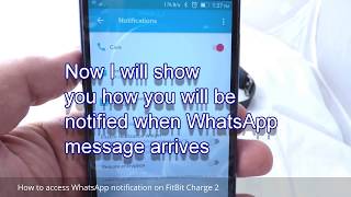 Enable WhatsApp Notification on Fitbit Charge 2 [upl. by Ginevra]