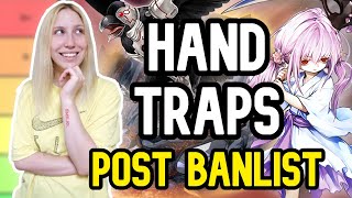 YuGiOh Best Hand Traps Tier List Post Banlist [upl. by Rather]