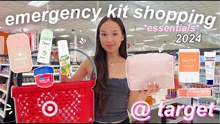 whats in my EMERGENCY KIT target shopping back to school essentials 2024 [upl. by Box294]