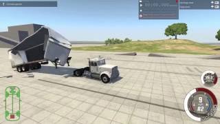 Exploding Dry Van Trailers with Semi  BeamNGdrive bug [upl. by Bleier]