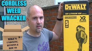 DeWALT DCM561P Cordless Garden Trimmer Unboxing [upl. by Notnroht335]