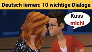 Deutsch lernen  10 wichtige Dialoge [upl. by Notsae]