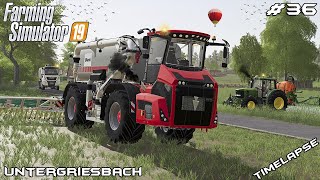 Spreading slurry with BLUNK  Animals on Untergriesbach  Farming Simulator 19  Episode 36 [upl. by Nimesay620]