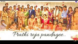 Prathi roju pandage title song status  Saidharamtej  Rashikanna  Ssthaman  maruti [upl. by Krefetz]