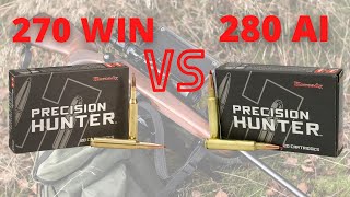 280 Ackley Improved vs 270 Win  Ballistics Comparison [upl. by Raila708]