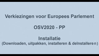 Installatie OSV2020PP EP2024mp4 [upl. by Enirahtac216]