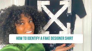 How to identify a fake designer shirt offwhite or should I say fakewhite [upl. by Parent]