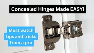 Concealed Hinges Made Easy [upl. by Bouchard840]