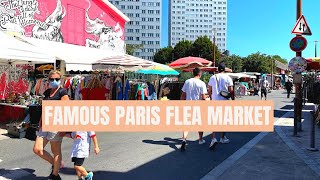 THE FAMOUS PARIS FLEA MARKET IN SAINT OUEN Les Puces de SaintOuen budgettraveler [upl. by Aliekat]