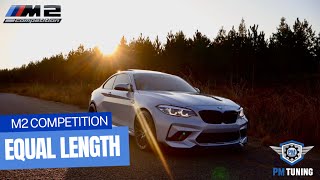 BMW S55 F87 M2 COMPETITION EQUAL LENGTH EXHAUST LOUDEST S55 EVER BURNOUTLAUNCH CONTROLDRIFT [upl. by Ornstead]