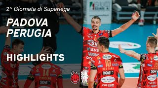 Sonepar Padova vs Sir Susa Vim Perugia  VBW  SuperLega  Match Highlights [upl. by Zetniuq583]