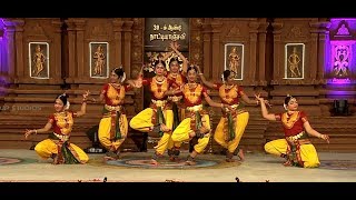 SDN in Chidambaram Natyanjali 2019  Lathangi Varnam part 1  Bharathanatyam [upl. by Nedroj843]