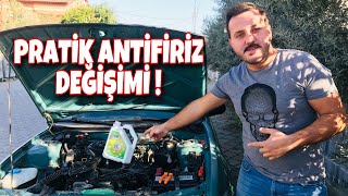 PRATİK ŞEKİLDE RADYATÖR KALORİFER SUYU TEMİZLİĞİ VE DEĞİŞİMİ  ANTİFİRİZ [upl. by Altman]