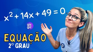 EQUAÇÃO DO 2º GRAU COMPLETA  COMO RESOLVER COM TRINÔMIO QUADRADO PERFEITO \Prof Gis [upl. by Luba]