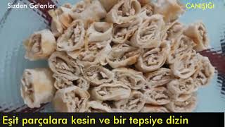 YOĞURT SOSLU TAVUKLU BÖREK  SOSYETE MANTISI  YEMEK TARİFLERİ  SİZDEN GELENLER [upl. by Arahahs424]