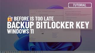 Windows 11 10 Backup BitLocker recovery key to unlock your PC [upl. by Hooke]