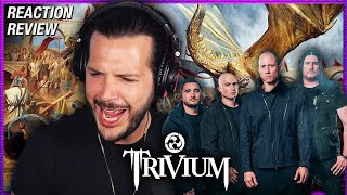 RIFFS OF FIRE  Trivium quotFeast of Firequot  REACTION  REVIEW [upl. by Acnaib]