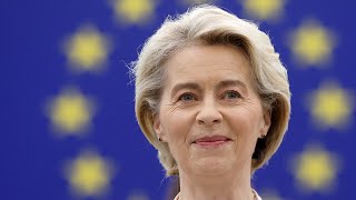 Ursula von der Leyen reelected as EU chief for second term [upl. by Lecrad]