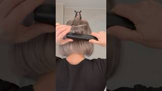 Glätteisen Locken haartutorial hairstyle bobhairstyle locken hairtok hairtutorial hairvibes [upl. by Samuella695]