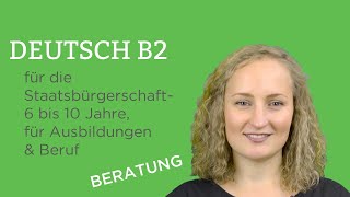 Die Deutsch B2 Prüfung Beratung [upl. by Amal]